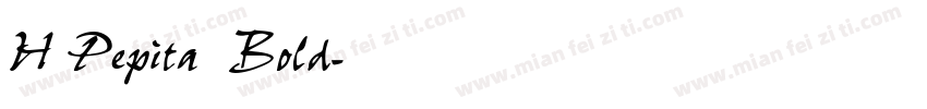 H Pepita Bold字体转换